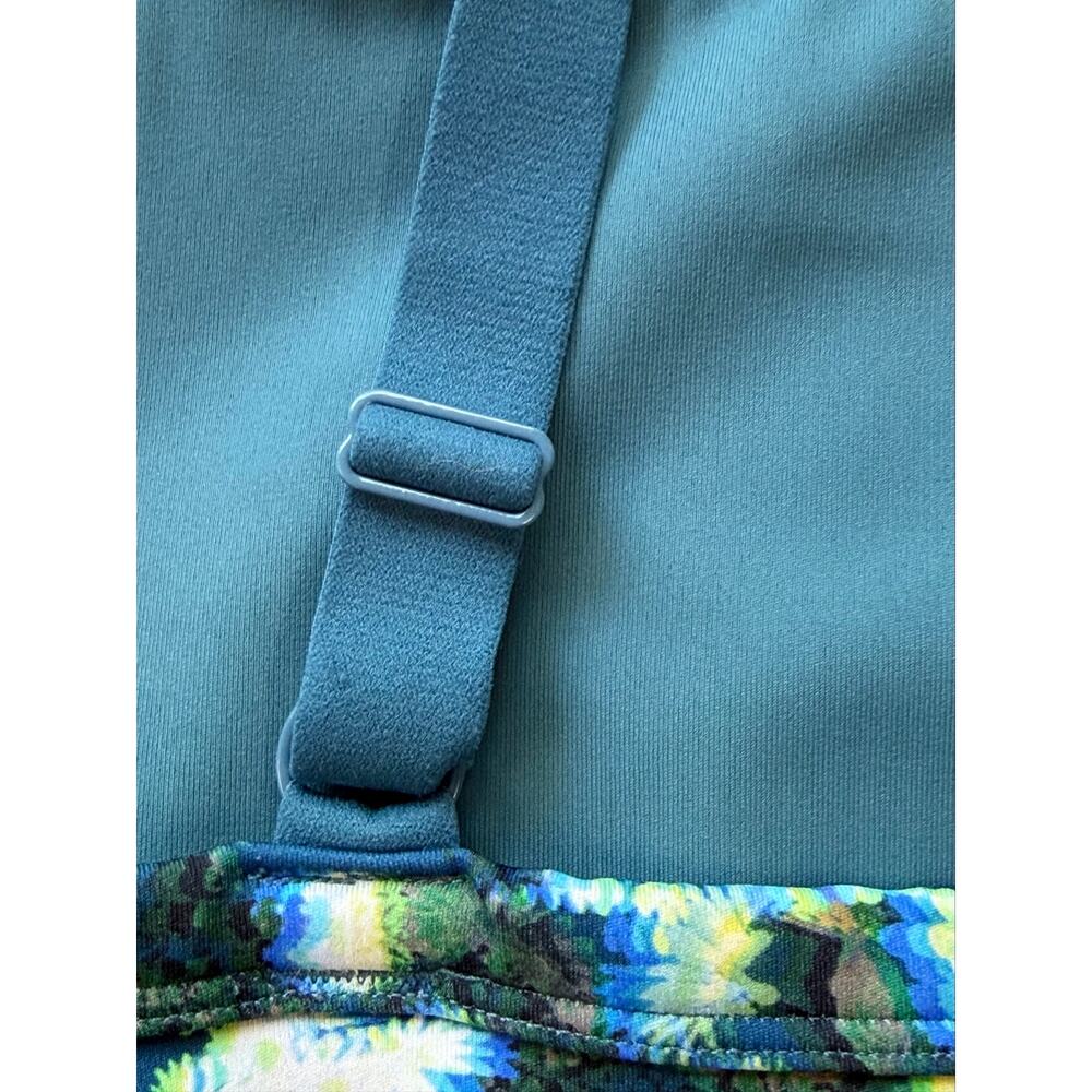 Offline by Aerie Floral Goals Sports Bra Medium Support Adjustable Straps Sz XS - Picture 3 of 4